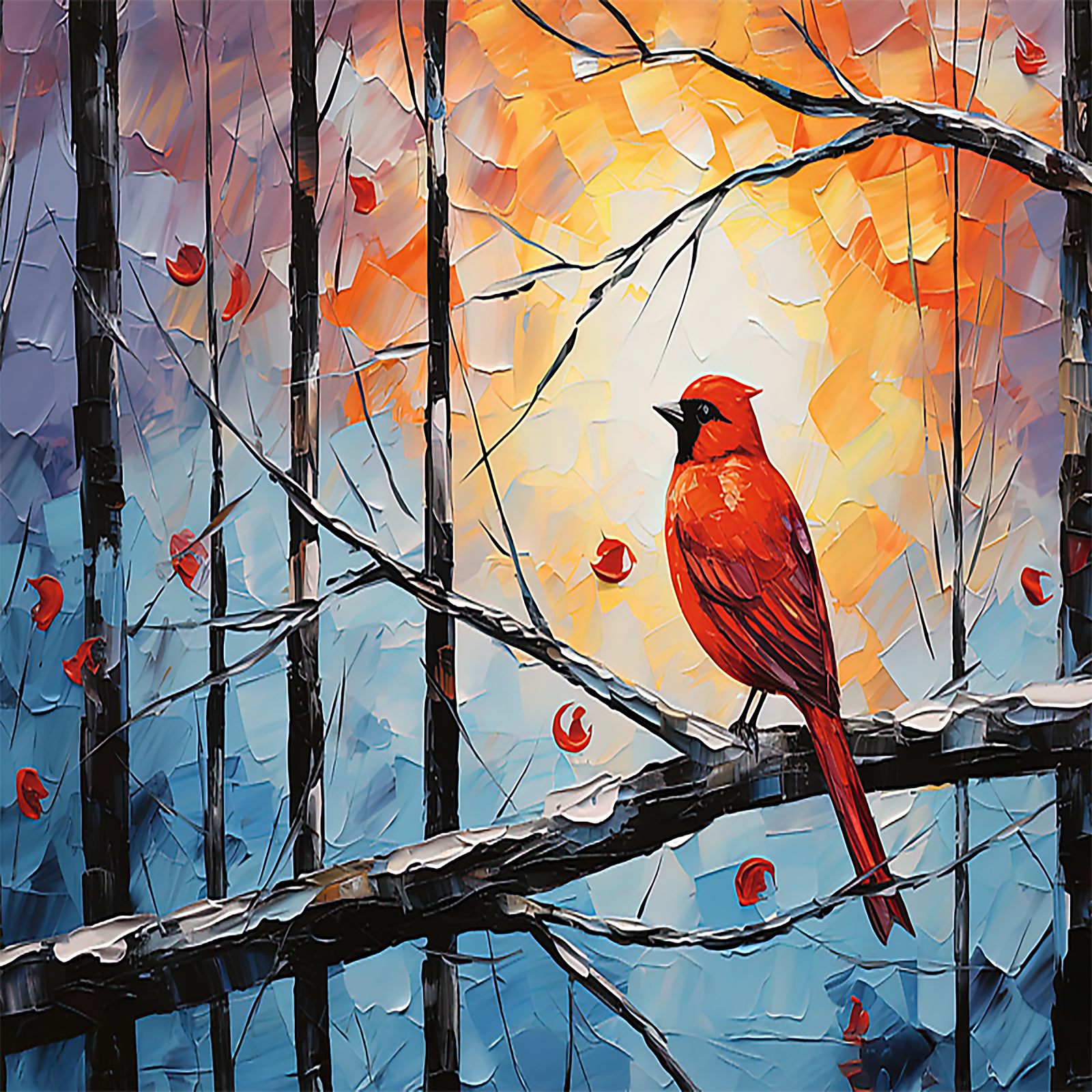 Trefl Premium Plus Peaceful Cardinal 1000 Piece Puzzle