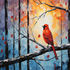 Trefl Premium Plus Peaceful Cardinal 1000 Piece Puzzle