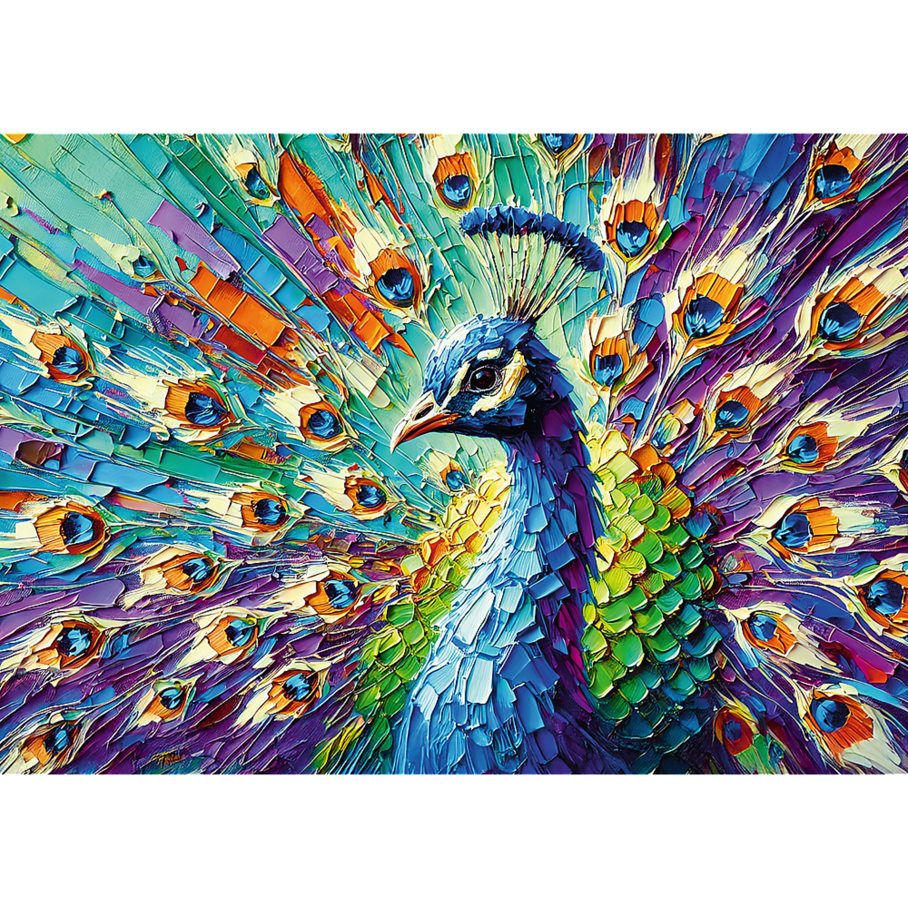 Trefl Premium Plus Colorful Peacock 1000 Piece Puzzle
