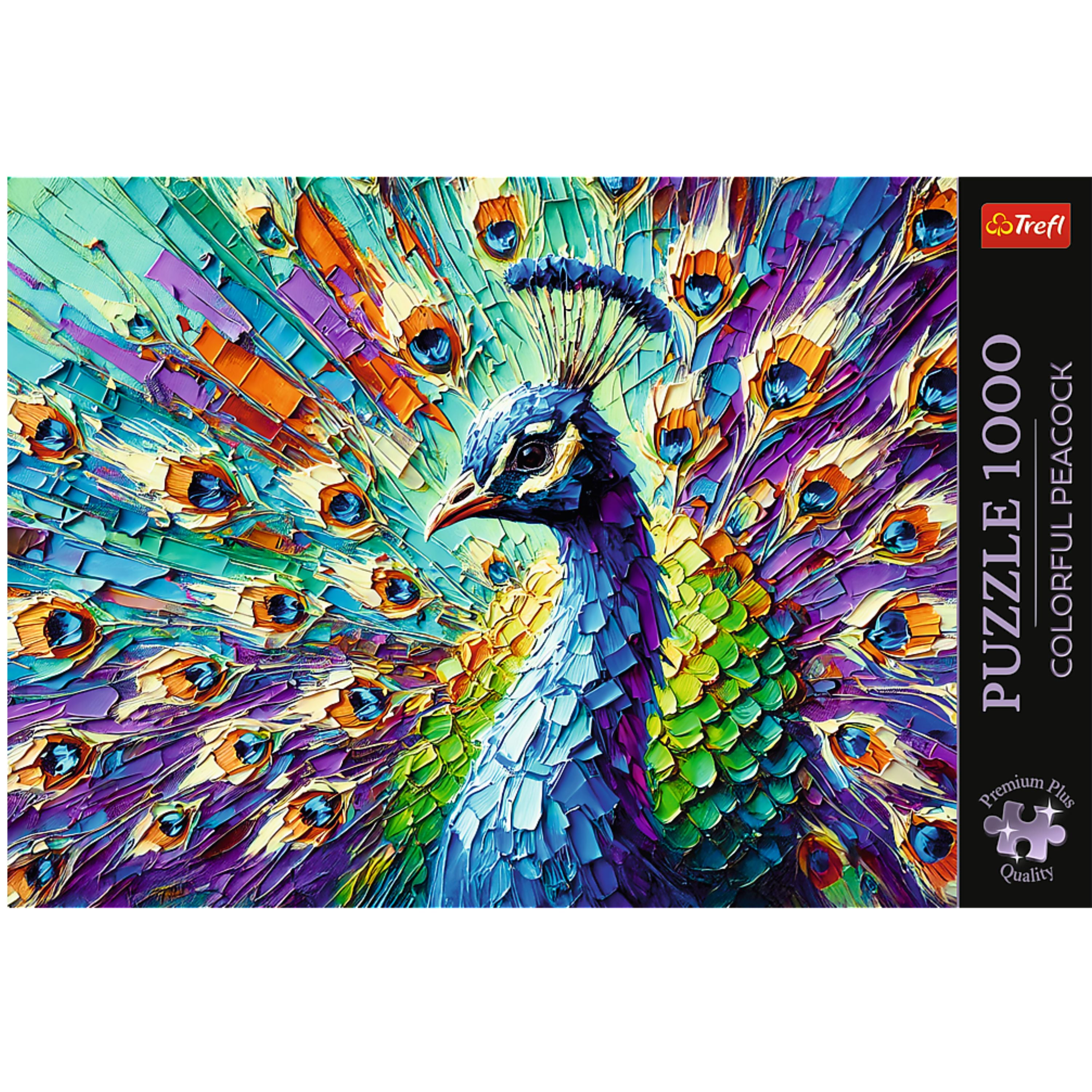Trefl Premium Plus Colorful Peacock 1000 Piece Puzzle