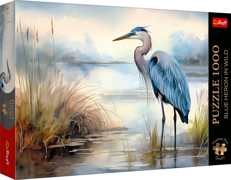 Trefl Premium Plus Blue Heron in the Wild 1000 Piece Puzzle
