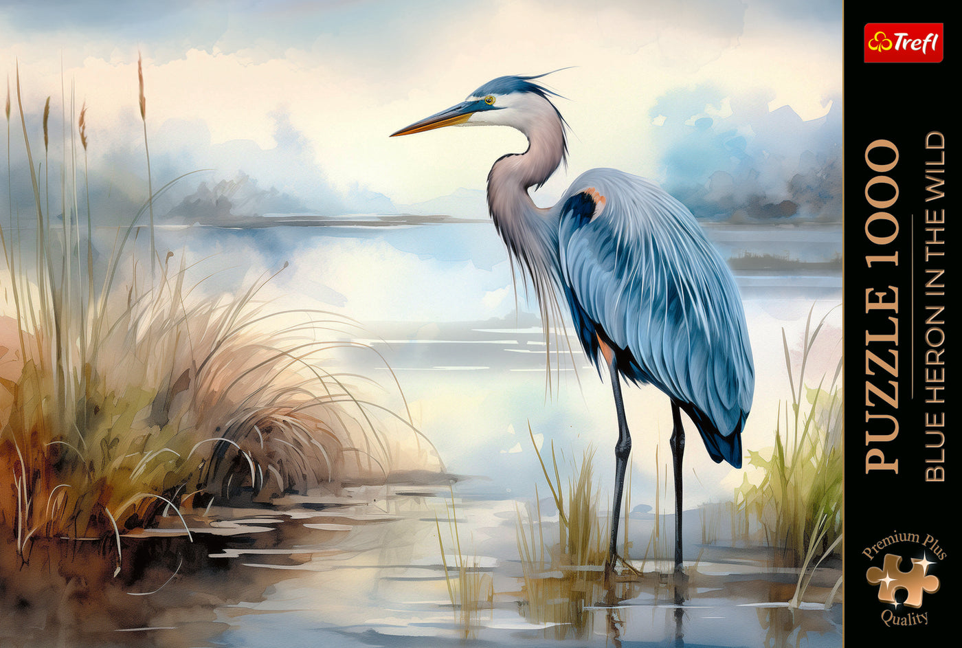 Trefl Premium Plus Blue Heron in the Wild 1000 Piece Puzzle