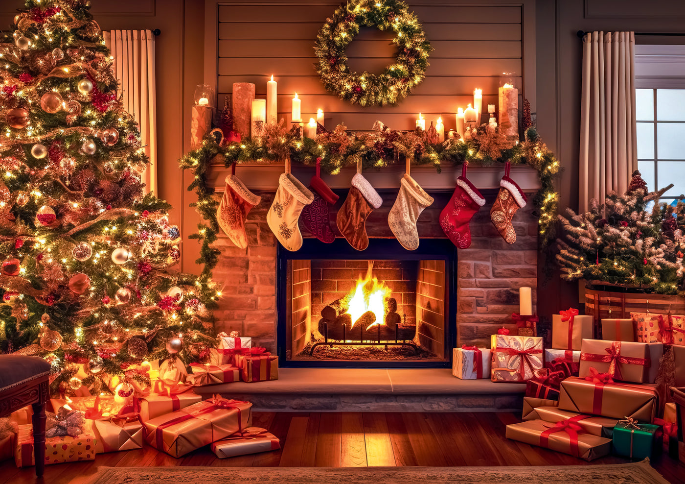 Trefl Red Holiday Greeting A Warm Winter Night 1000 Piece Puzzle