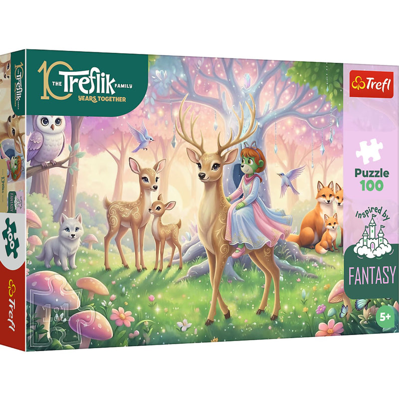 Trefl Kids Inspired By Fantasy Animals from the Magical Forest 100 Piece Kids Puzzle