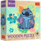 Trefl Kids Wood 50 Piece Wooden Contour Puzzle" - Happy Stitch / Disney Lilo&Stitch