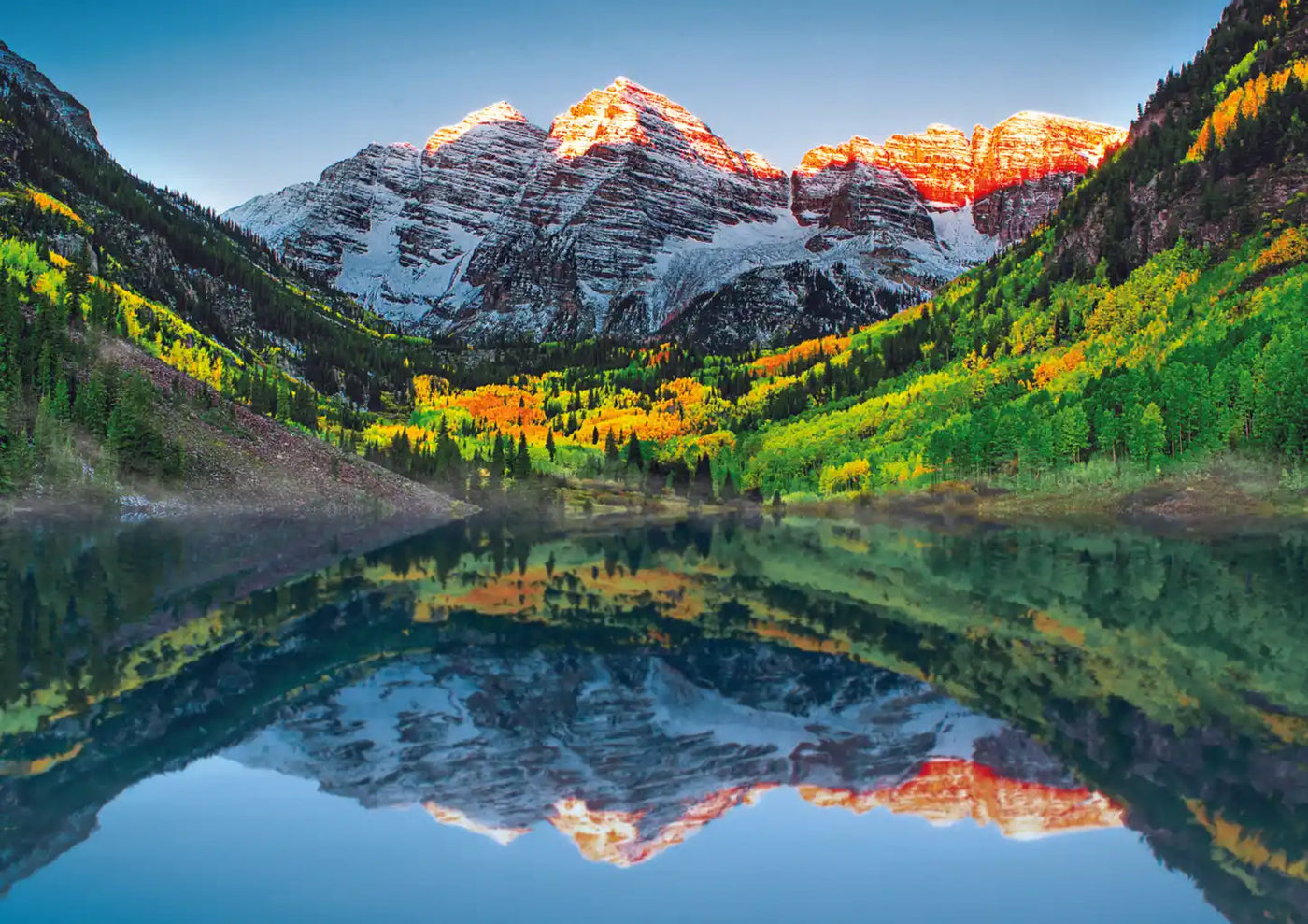 Trefl Sunrise in the Rockies Square Box 1000 Piece Puzzle