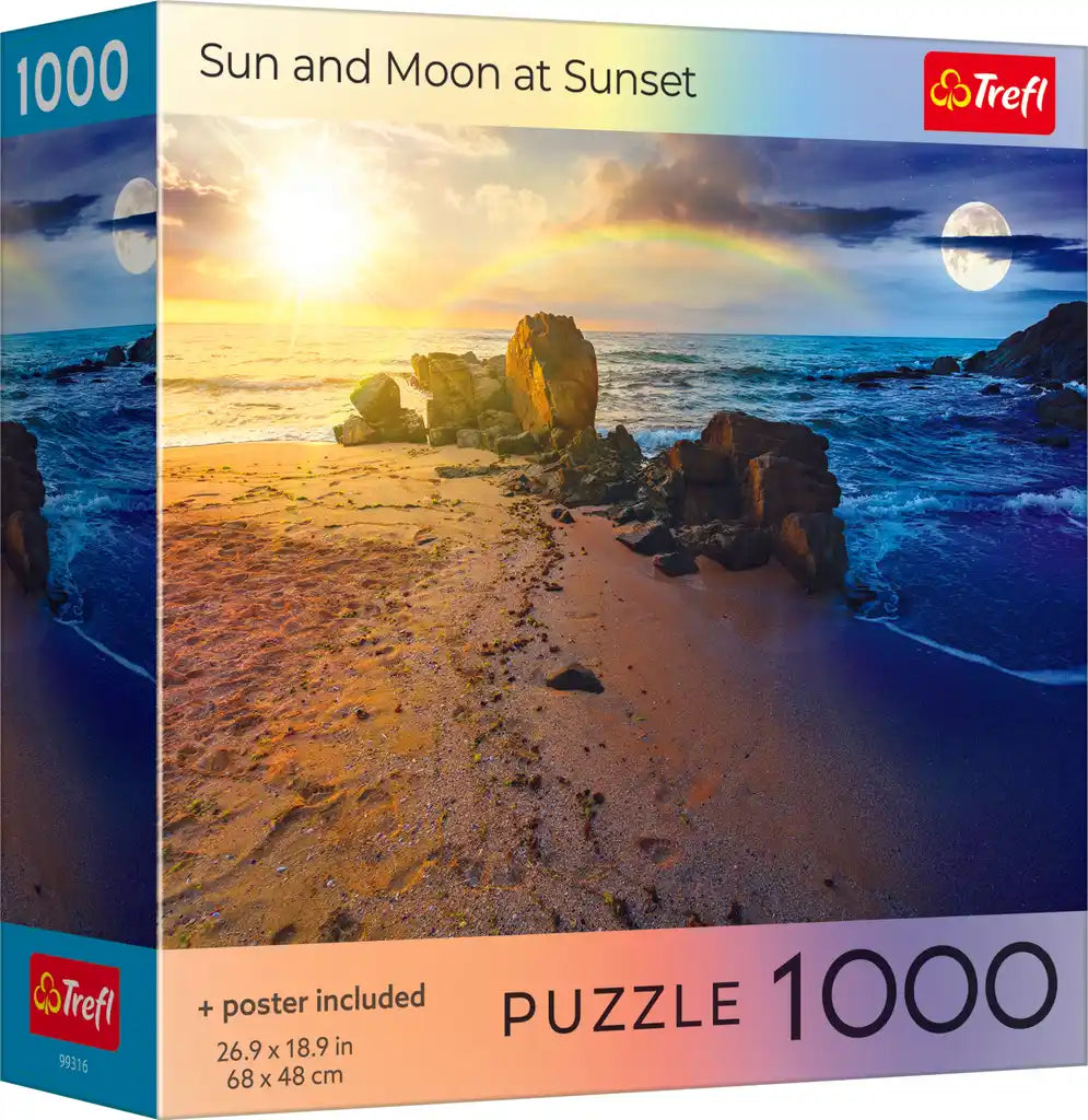 Trefl Sun and Moon at Sunset 1000 Piece Puzzle
