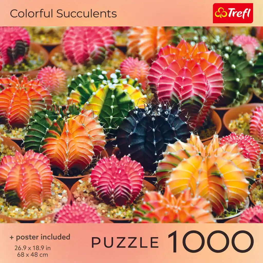 Trefl Colorful Succulents 1000 Piece Puzzle