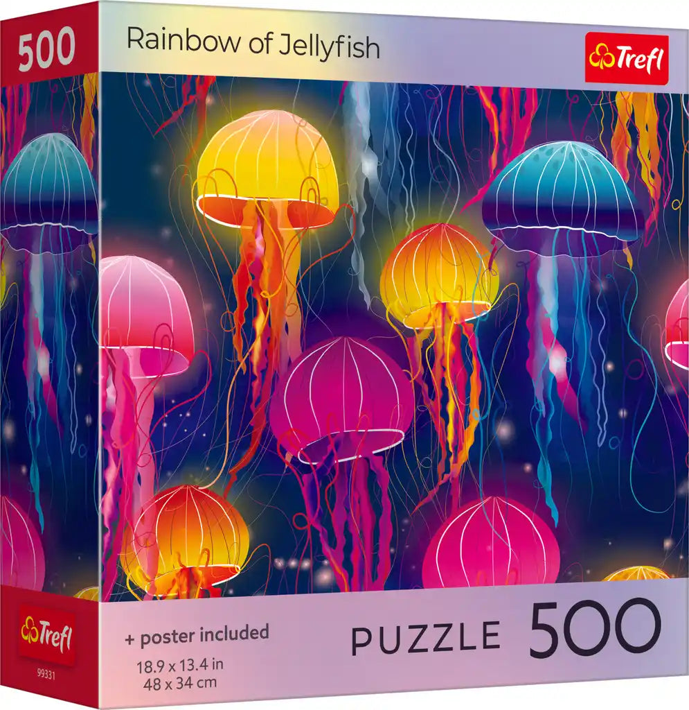 Trefl Rainbow of Jellyfish 500 Piece Puzzle