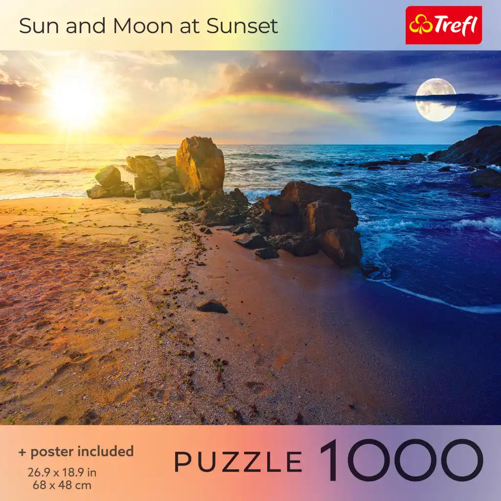 Trefl Sun and Moon at Sunset 1000 Piece Puzzle