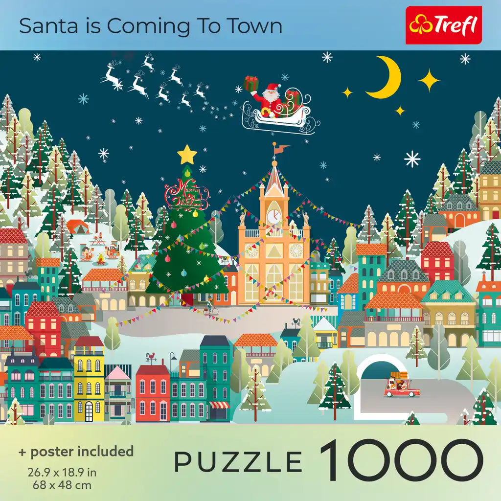 Trefl Santa Is Coming to Town 1000 Piece Puzzle