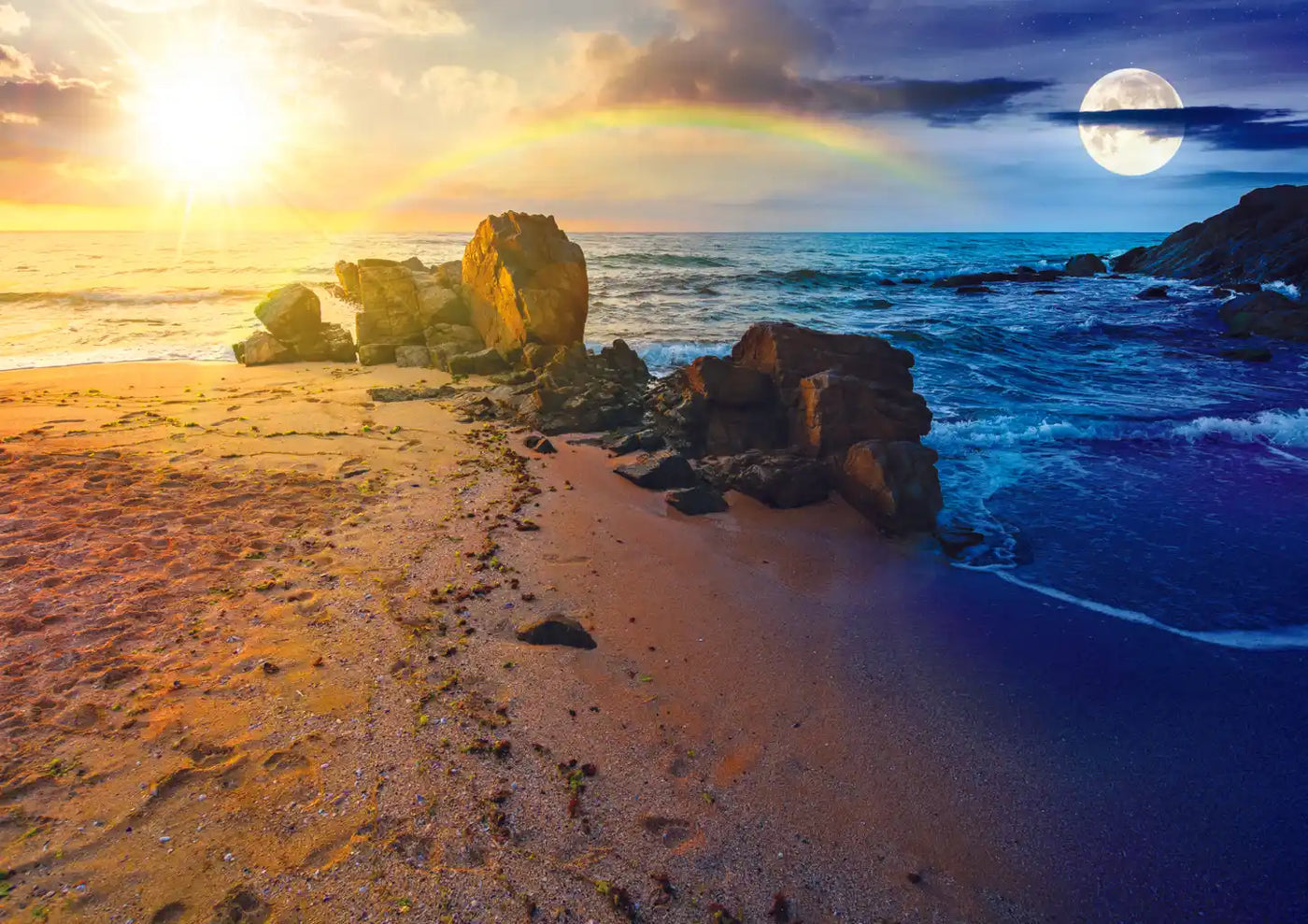 Trefl Sun and Moon at Sunset 1000 Piece Puzzle