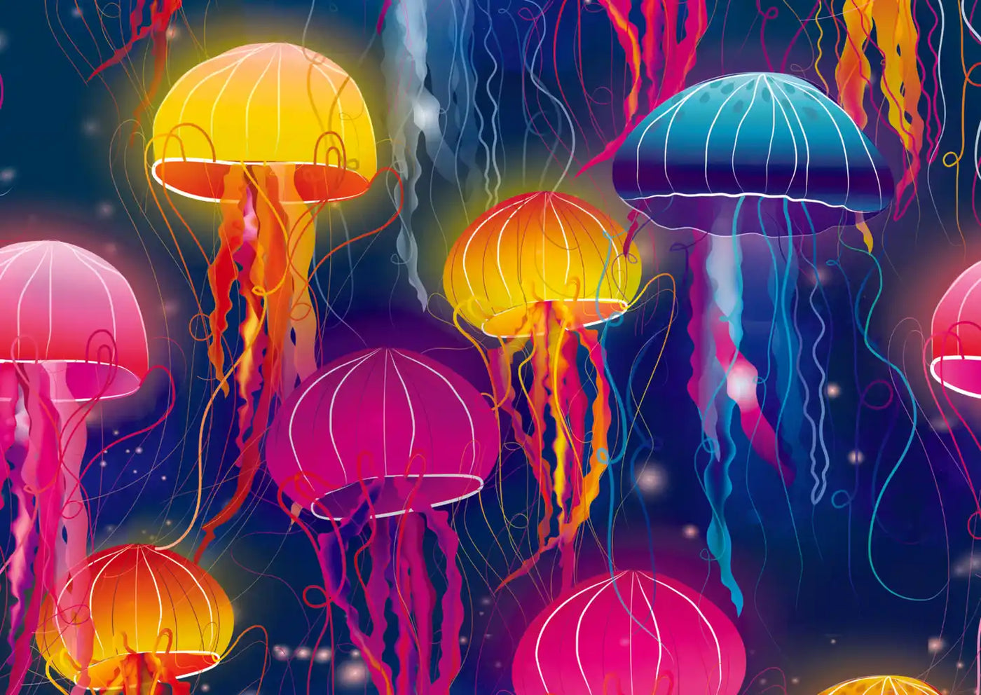 Trefl Rainbow of Jellyfish 500 Piece Puzzle