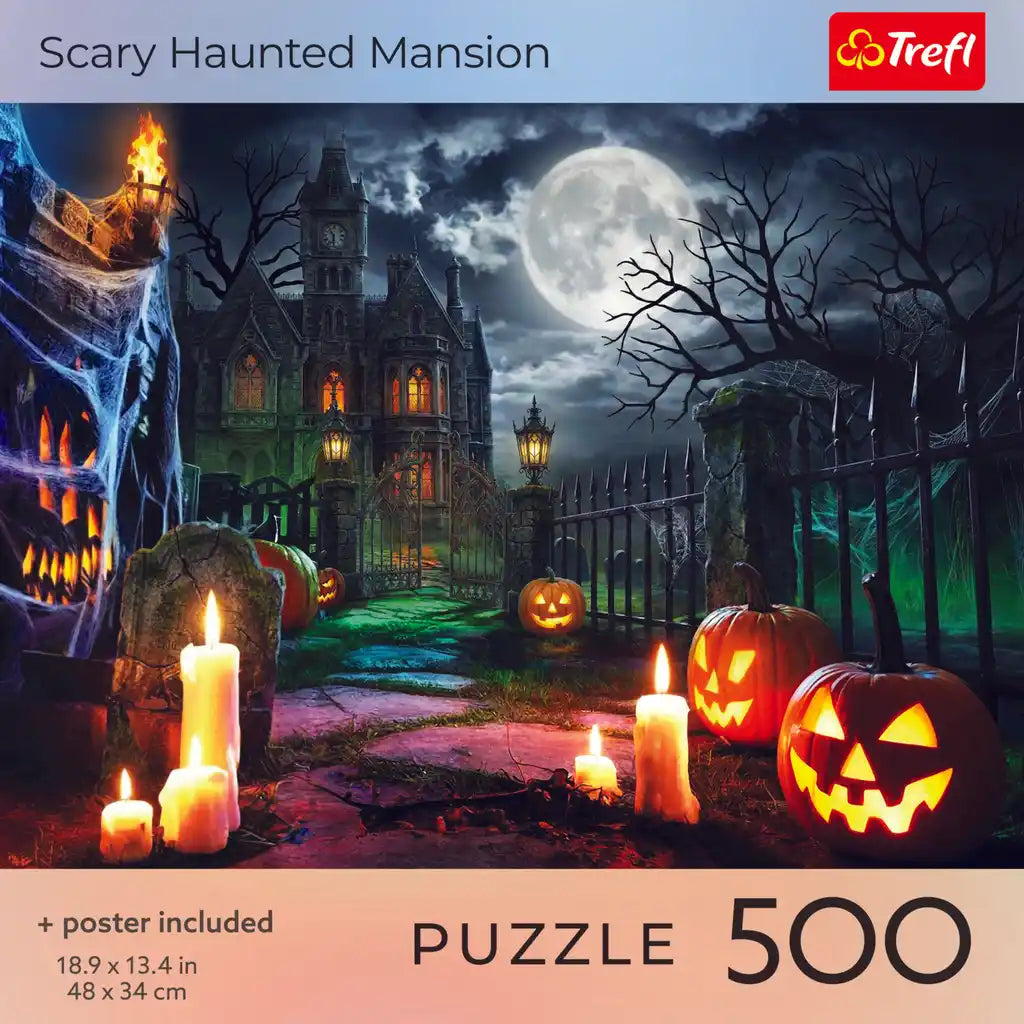 Trefl Halloween: Scary Haunted Mansion 500 Piece Puzzle