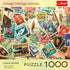 Trefl 1000 Piece Puzzle - Vintage Postage Stamps