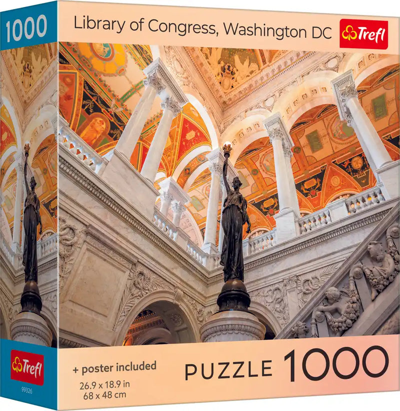 Trefl Library of Congress, Washington DC 1000 Piece Puzzle