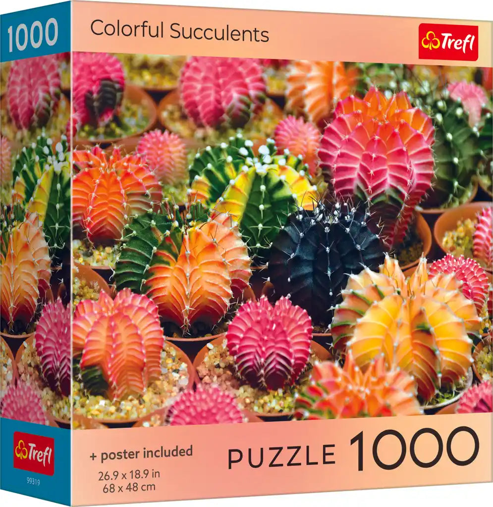 Trefl Colorful Succulents 1000 Piece Puzzle