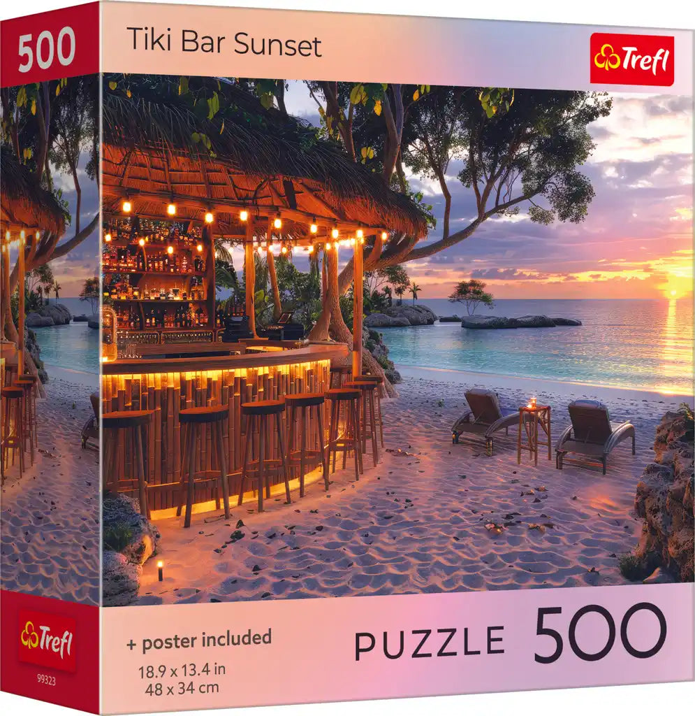 Trefl Tiki Bar Sunset 500 Piece Puzzle