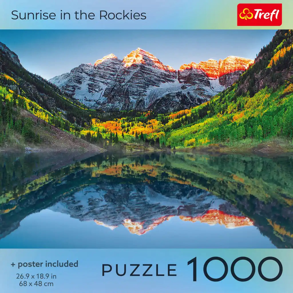 Trefl Sunrise in the Rockies Square Box 1000 Piece Puzzle