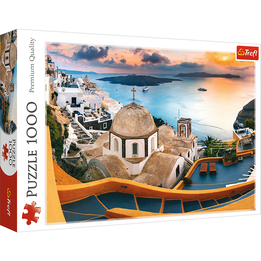 Trefl Red 1000 Piece Puzzle - Fairytale Santorini