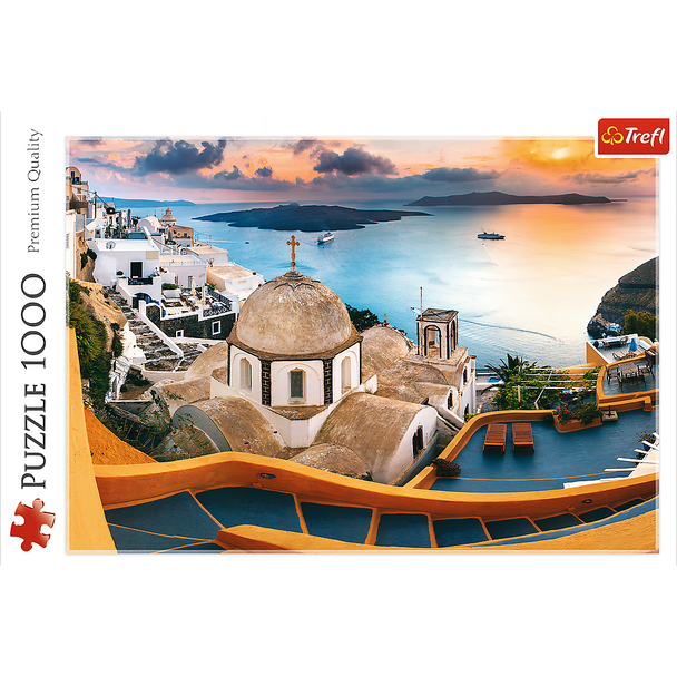 Trefl Red 1000 Piece Puzzle - Fairytale Santorini