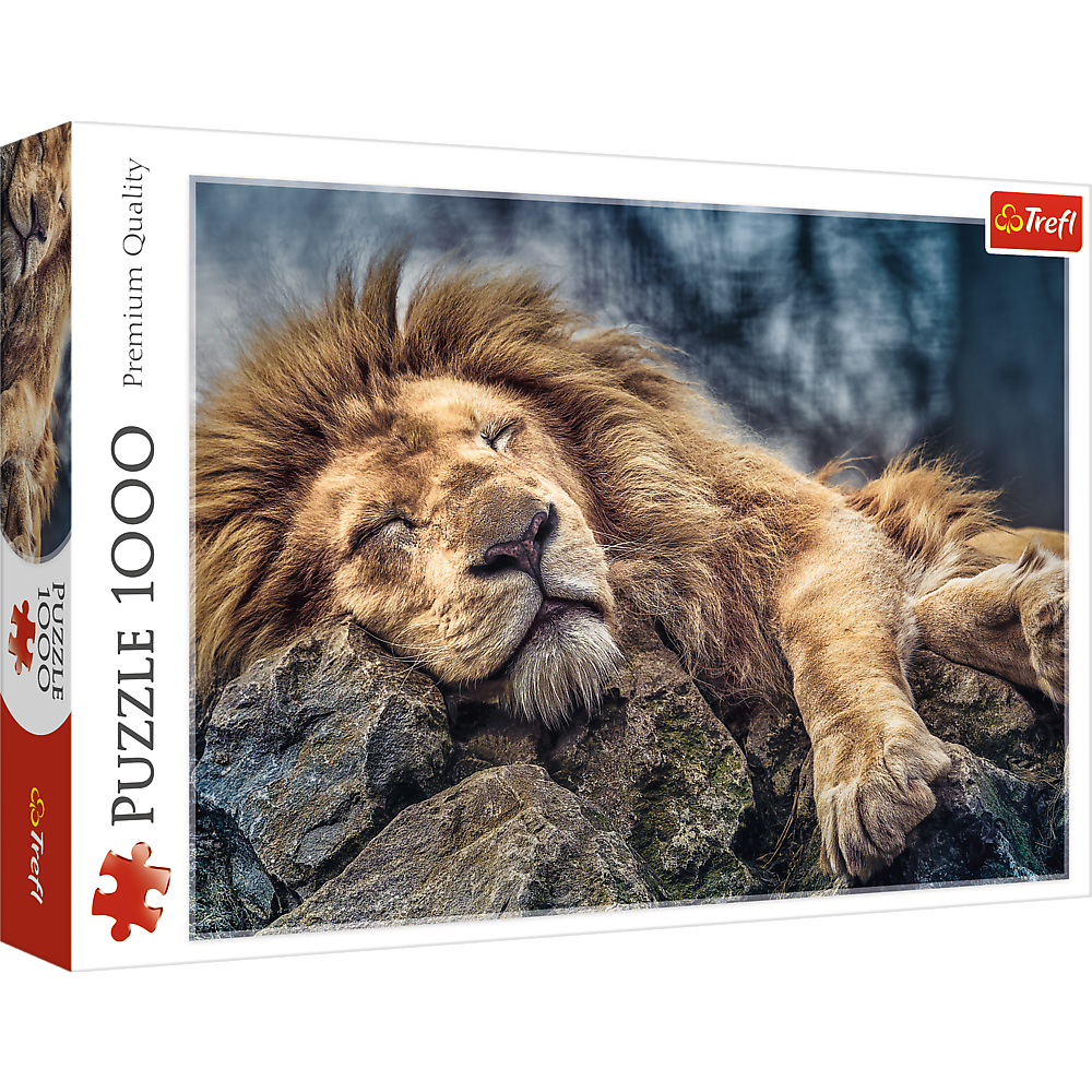 Trefl Red 1000 Piece Puzzle - Sleeping lion