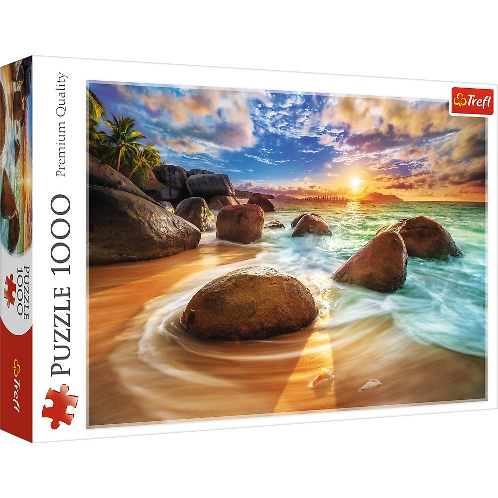 Trefl Red 1000 Piece Puzzle - Samudra Beach, India