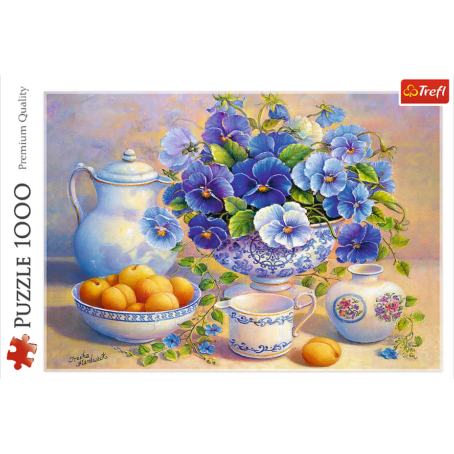 Trefl Red 1000 Piece Puzzle - Blue bouquet / DDFA