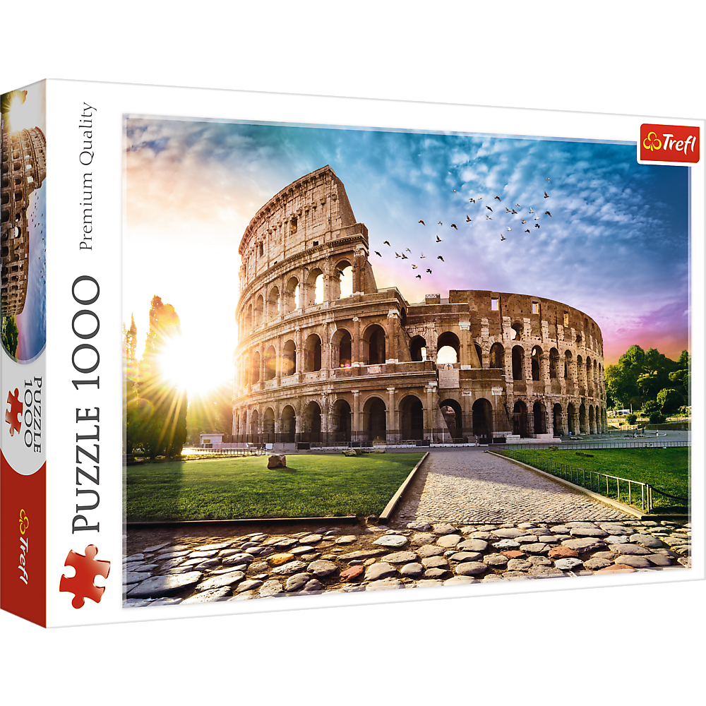 Trefl Red 1000 Piece Puzzle - Sun-drenched Colosseum