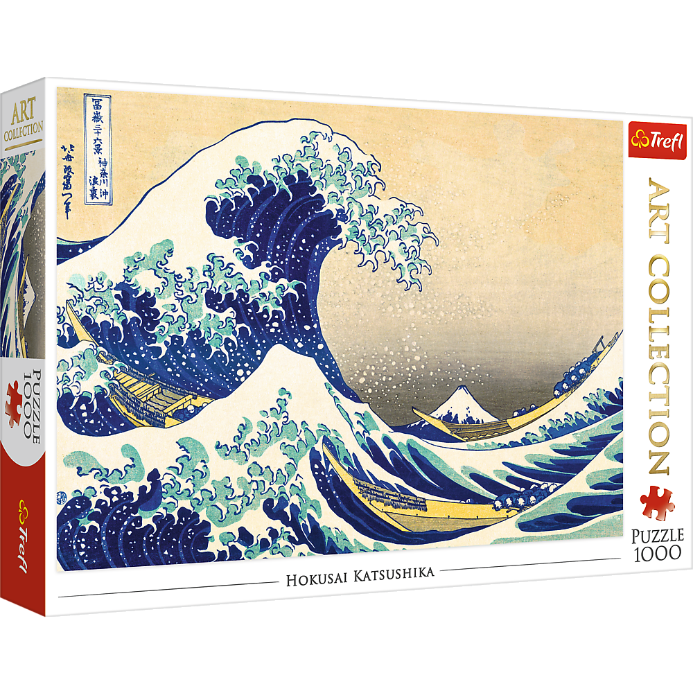 Trefl Red Art Collection 1000 Piece Puzzle - The Great Wave of Kanagawa / Bridgeman