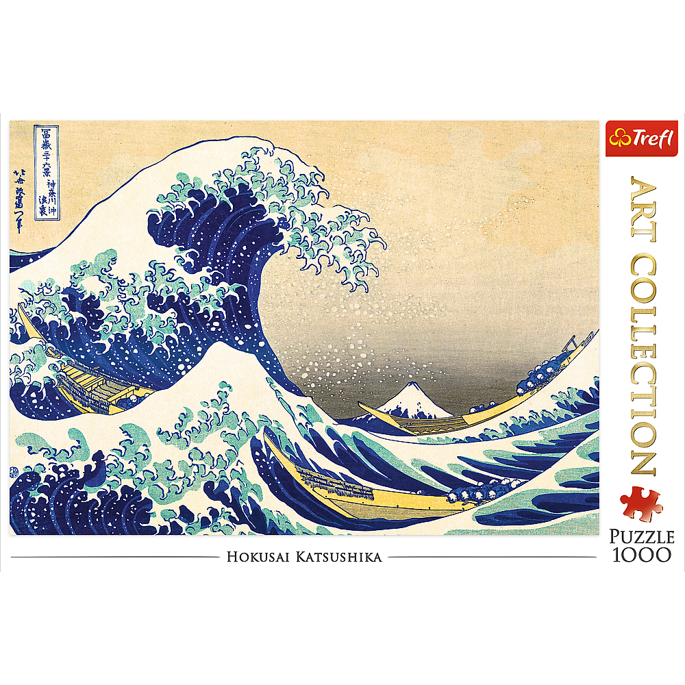 Trefl Red Art Collection 1000 Piece Puzzle - The Great Wave of Kanagawa / Bridgeman