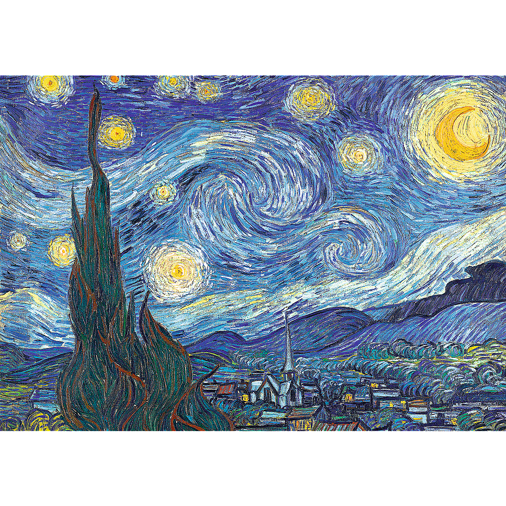 Trefl Red Art Collection 1000 Piece Puzzle - The Starry Night / Bridgeman