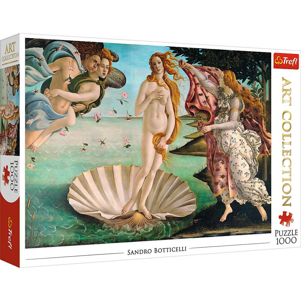 Trefl Red Art Collection 1000 Piece Puzzle - The Birth of Venus, Sandro Botticelli