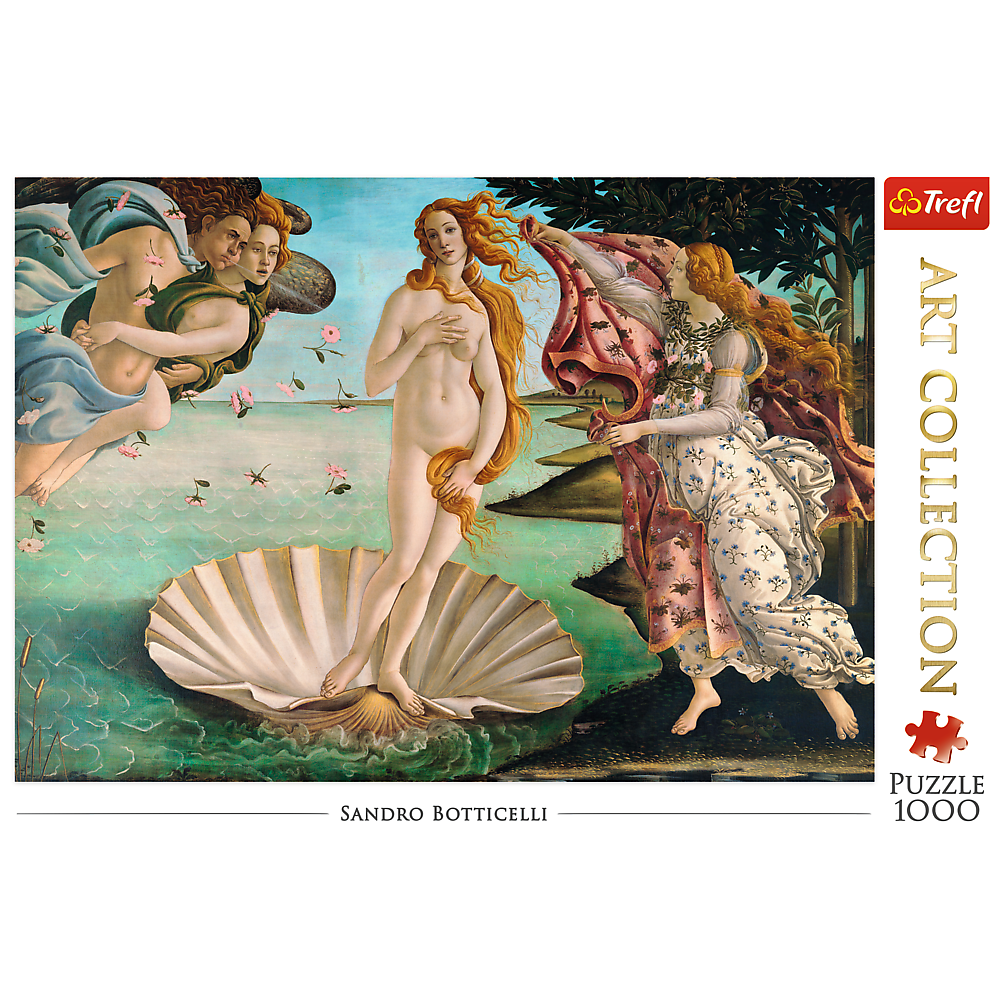 Trefl Red Art Collection 1000 Piece Puzzle - The Birth of Venus, Sandro Botticelli