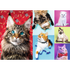 Trefl Red 1000 Piece Puzzle - Happy cats