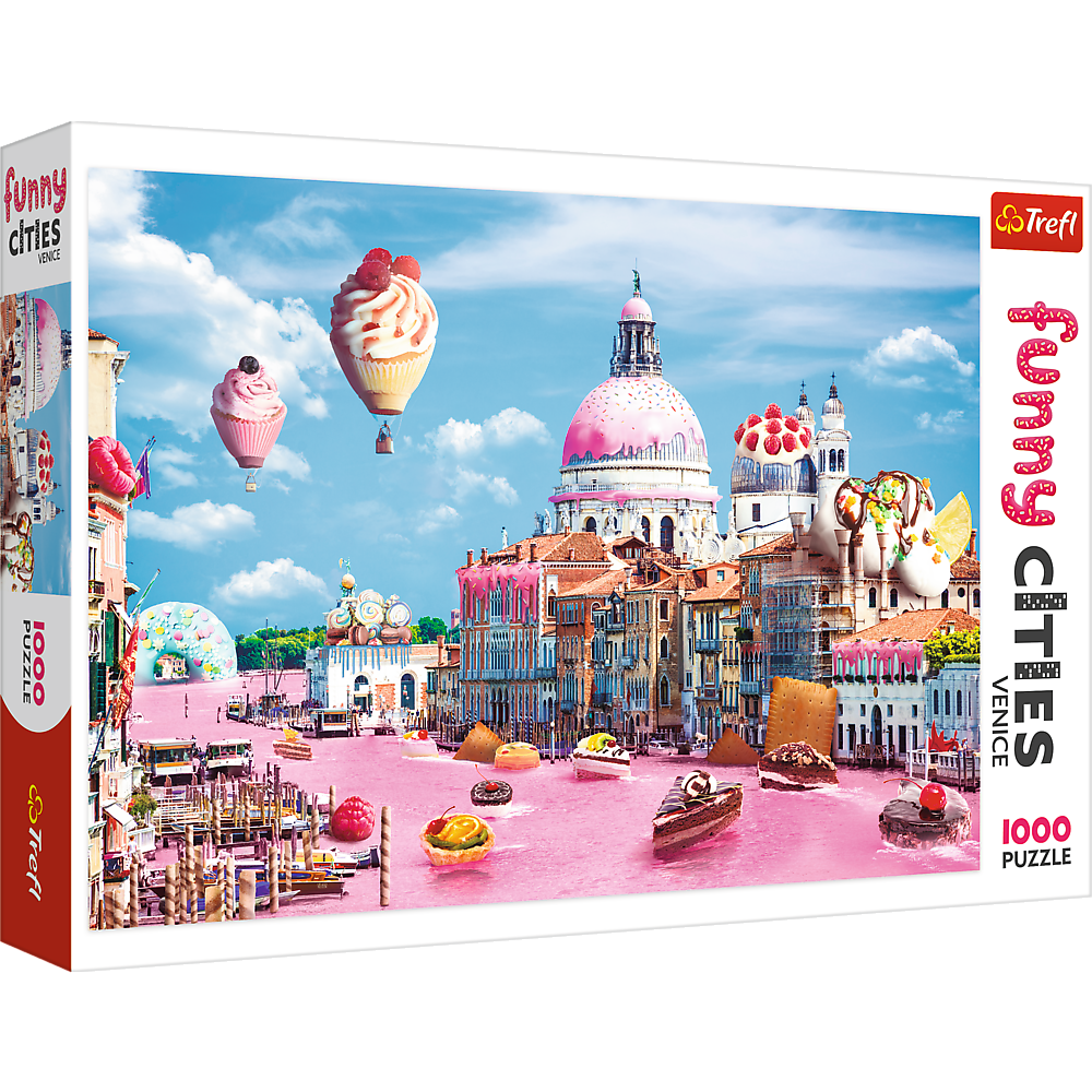Trefl Red Funny Cities Sweets in Venice 1000 Piece Puzzle