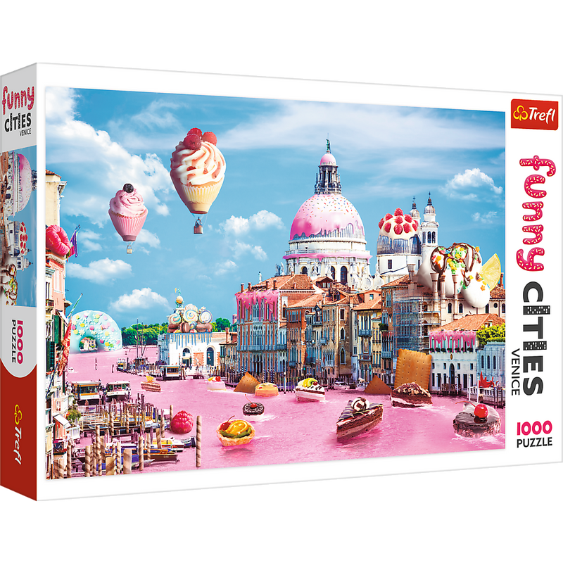 Trefl Red Funny Cities 1000 Piece Puzzle - Sweets in Venice