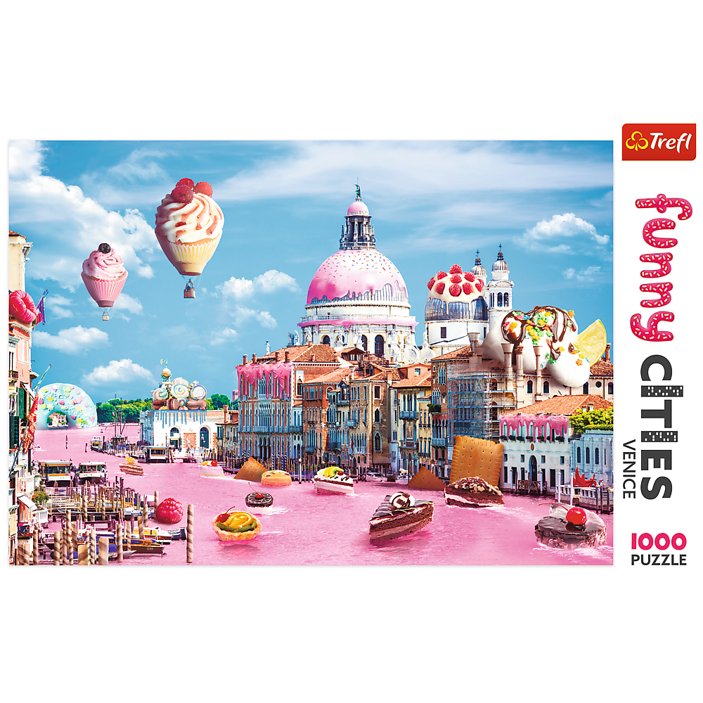 Trefl Red Funny Cities 1000 Piece Puzzle - Sweets in Venice