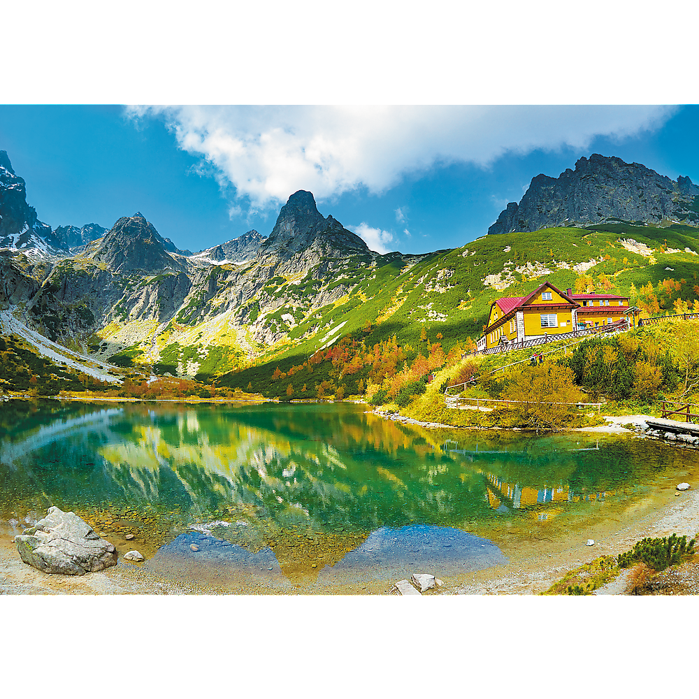 Trefl Red 1000 Piece Puzzle - Shelter over the Green Pond, Tatras, Slovakia