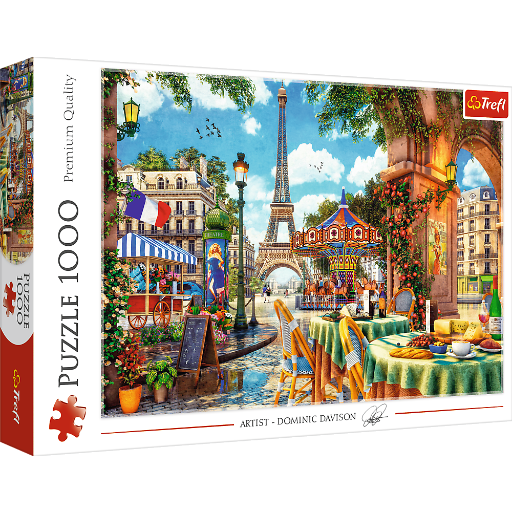 Trefl Red 1000 Piece Puzzle - Parisian morning