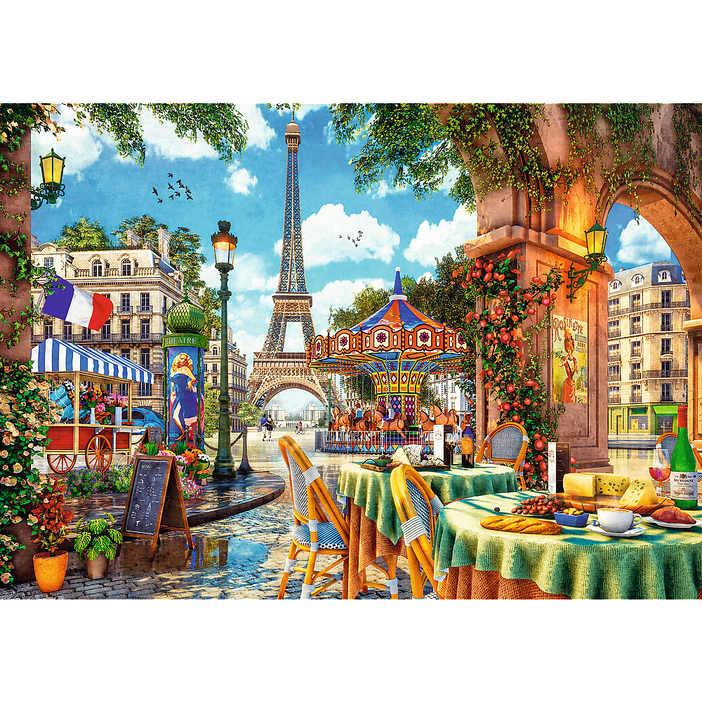 Trefl Red 1000 Piece Puzzle - Parisian morning