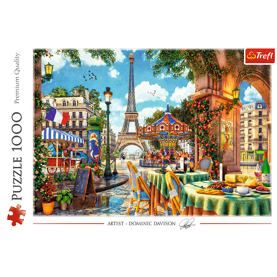 Trefl Red 1000 Piece Puzzle - Parisian morning
