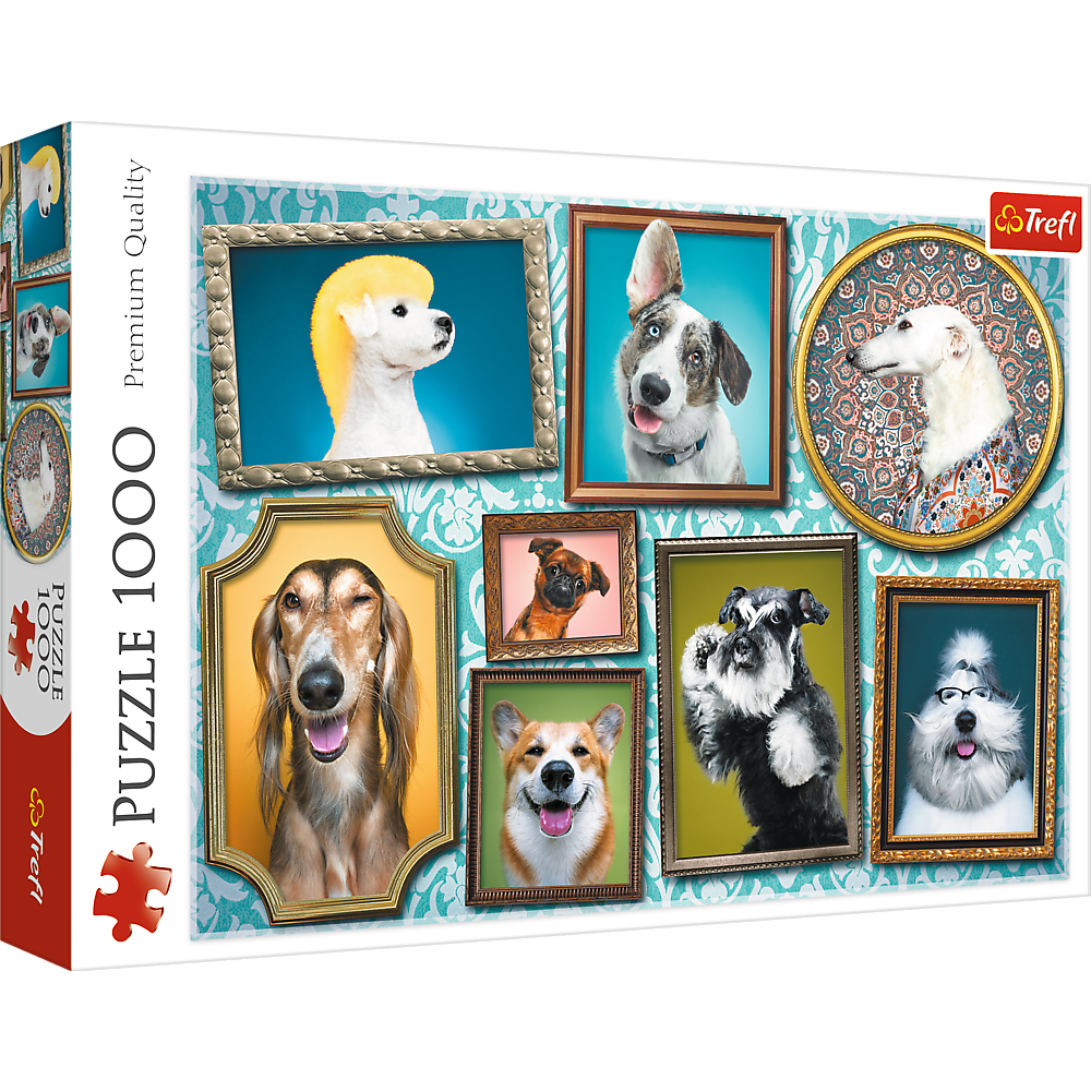 Trefl Red 1000 Piece Puzzle - Doggies Gallery