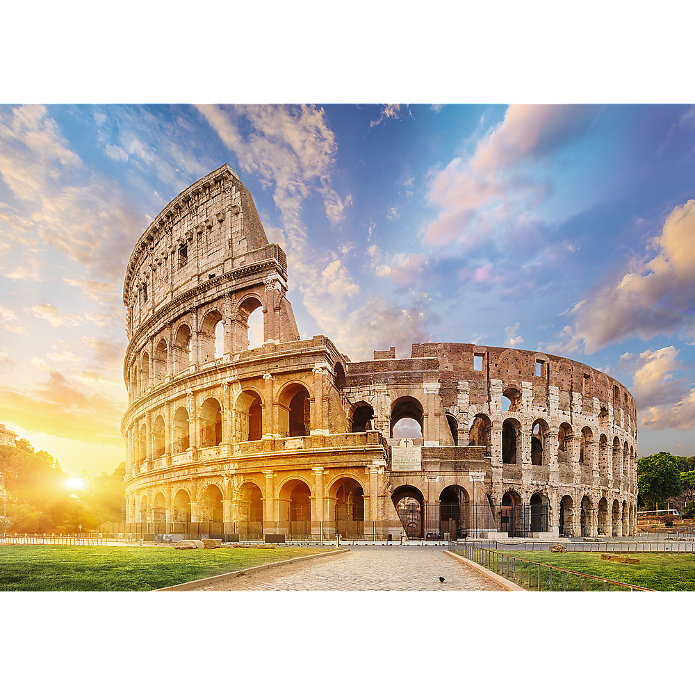 Trefl Prime 1000 Piece Puzzle - Romantic Sunset: Colloseum, Rome, Italy