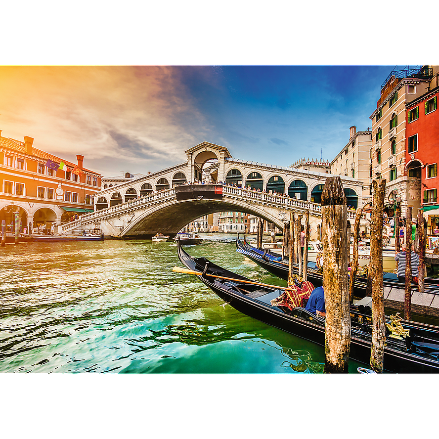 Trefl Prime 1000 Piece Puzzle - Romantic Sunset: Rialto Bridge, Venice, Italy