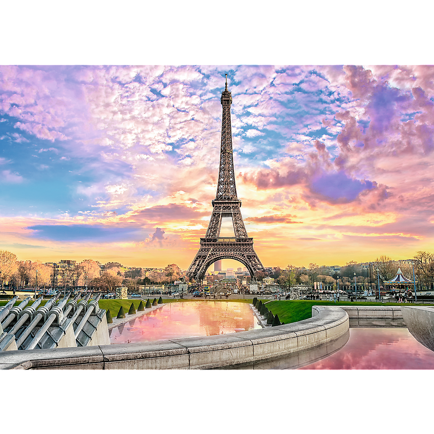 Trefl Prime 1000 Piece Puzzle - Romantic Sunset: Eiffel Tower, Paris, France