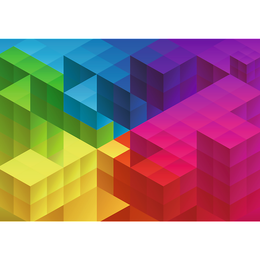 Trefl Prime 1000 Piece Puzzle - Color Splash: Cubic Gradient