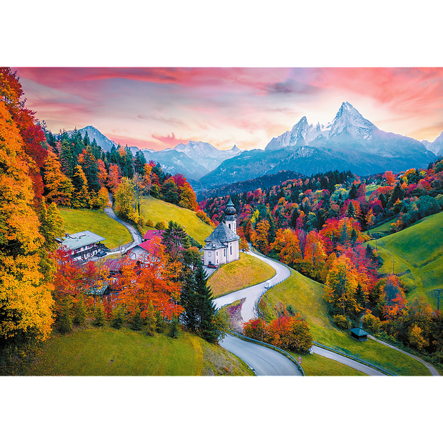 Trefl Prime 1000 Piece Puzzle - Wanderlust:  At the Foot of Alps, Bavaria, Germany