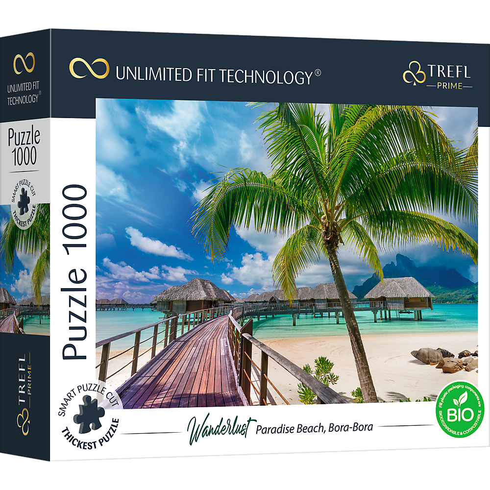 Trefl Prime 1000 Piece Puzzle - Wanderlust: Paradise Beach, Bora-Bora