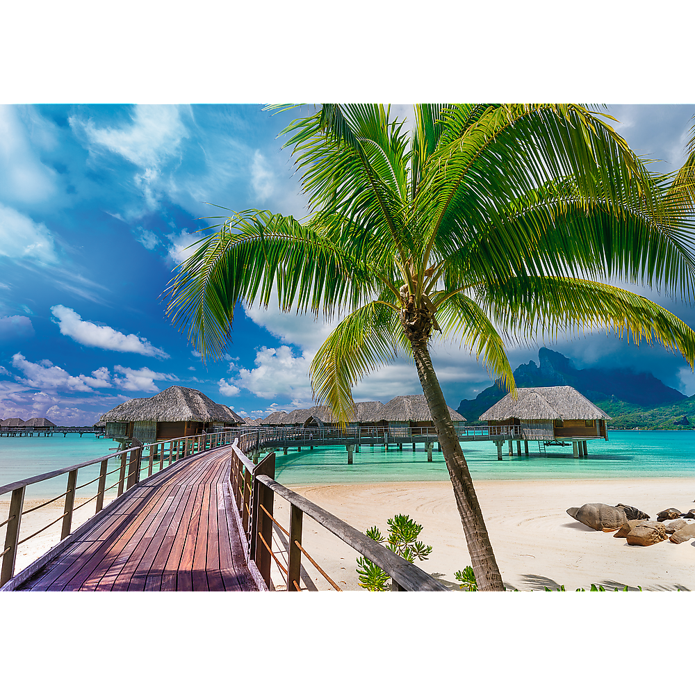 Trefl Prime 1000 Piece Puzzle - Wanderlust: Paradise Beach, Bora-Bora